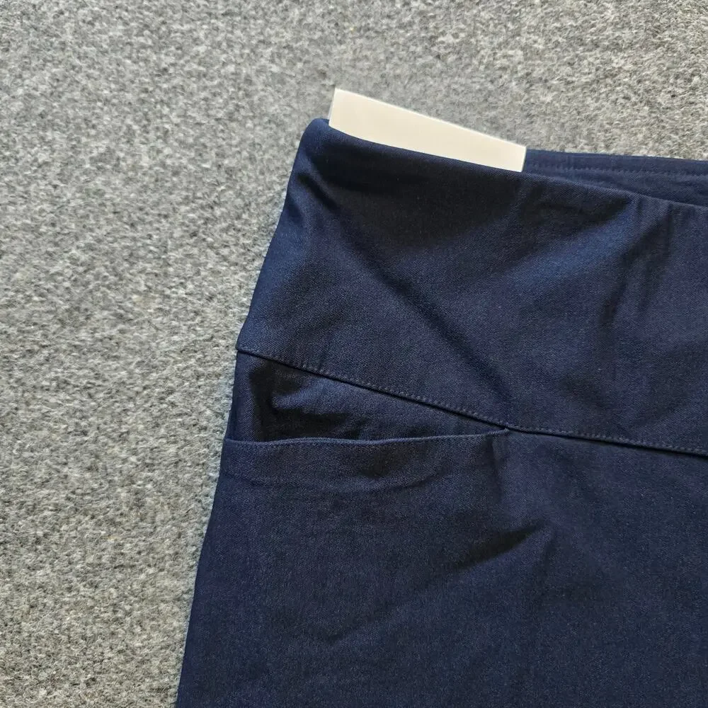 Lady Hagan Pants Womens Size Large Blue Pull On Ankle Golf Performance Casual - Picture 3 of 13